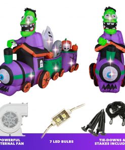 Holidayana HOME GOODS 10 Ft Long Runaway Graveyard Train Halloween Inflatable 18 Holidayana HOME GOODS 10 Ft Long Runaway Graveyard Train Halloween Inflatable