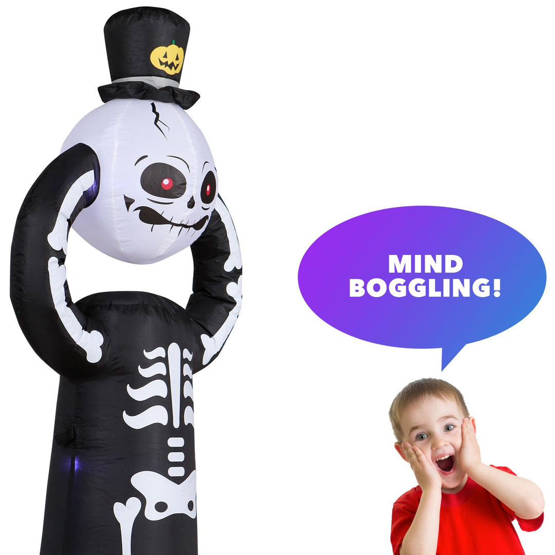 Holidayana HOME GOODS 5 Ft Spooky Headless Skeleton Halloween Inflatable 4 Holidayana HOME GOODS 5 Ft Spooky Headless Skeleton Halloween Inflatable