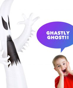 Holidayana 9 Ft Ghost With Multi-Colored Lights Halloween Inflatable HOME GOODS 11 Holidayana 9 Ft Ghost With Multi-Colored Lights Halloween Inflatable HOME GOODS