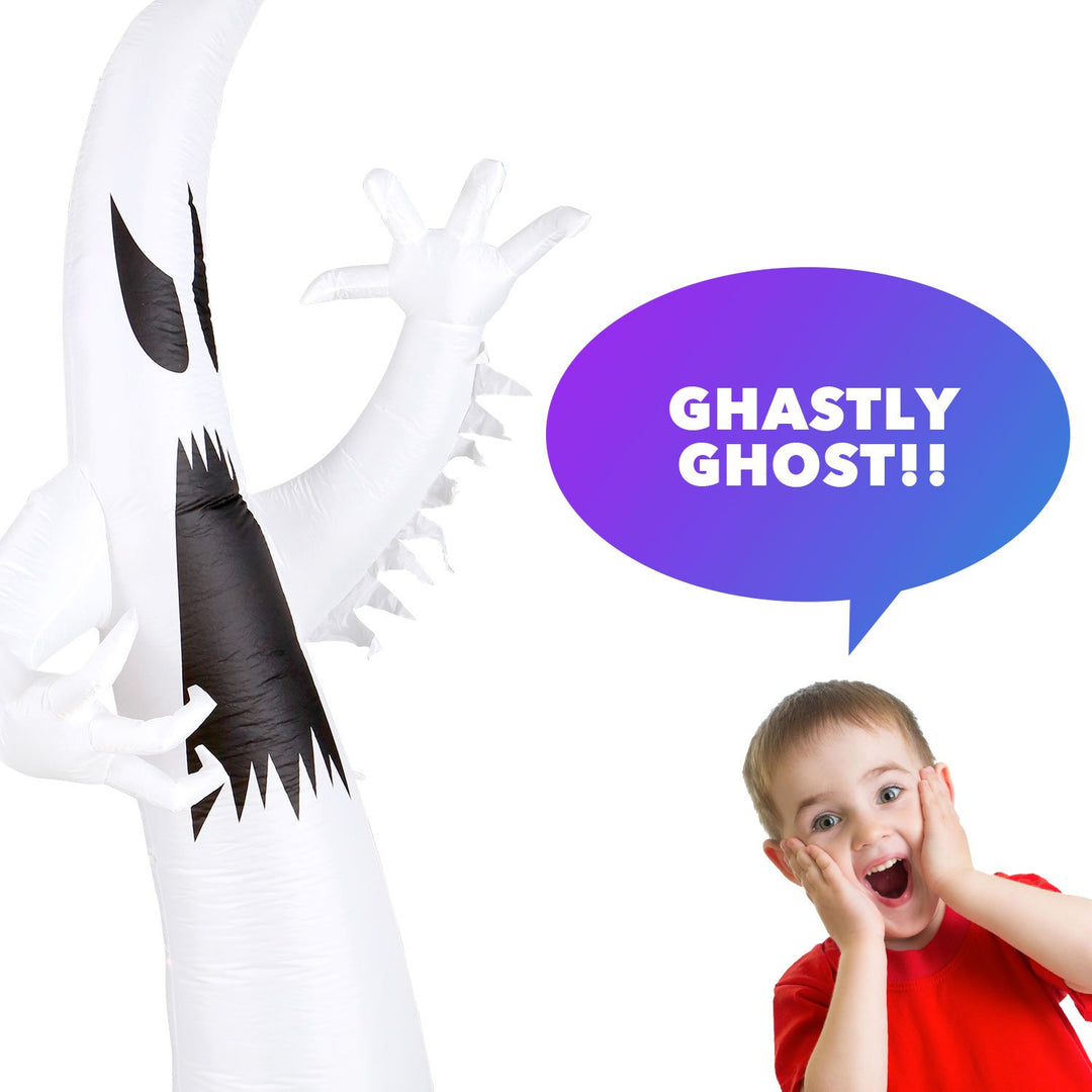Holidayana 9 Ft Ghost With Multi-Colored Lights Halloween Inflatable HOME GOODS 3 Holidayana 9 Ft Ghost With Multi-Colored Lights Halloween Inflatable HOME GOODS