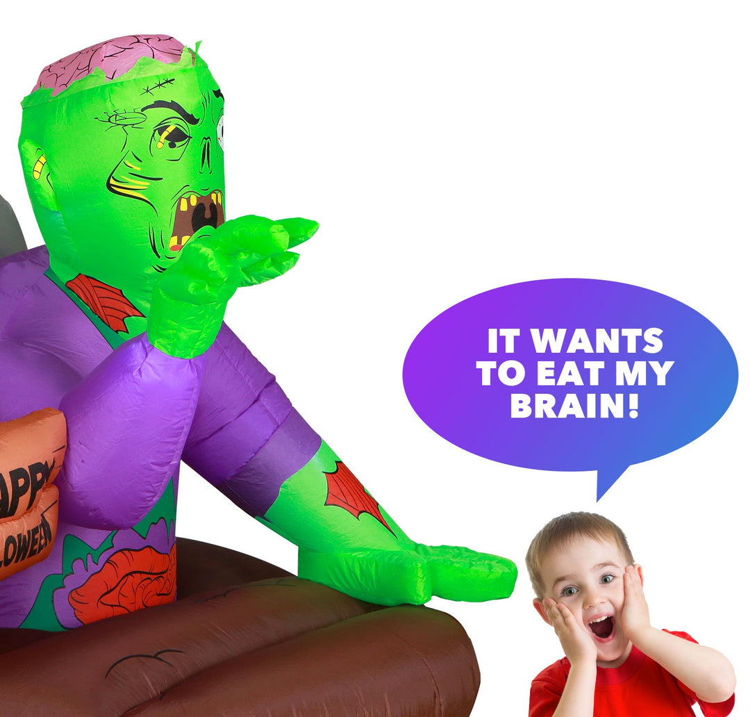 Holidayana 5 Ft Resurrected Graveyard Zombie Halloween Inflatable HOME GOODS 4 Holidayana 5 Ft Resurrected Graveyard Zombie Halloween Inflatable HOME GOODS