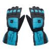 Winterial Heated Snow Gloves Blue Medium