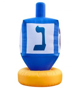 Holidayana Inflatable Dreidel Hanukkah Decoration With Built-In Fan And LED Lights