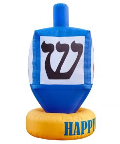 Holidayana Inflatable Dreidel Hanukkah Decoration With Built-In Fan And LED Lights