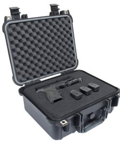Elkton Outdoors 3 PISTOL HARD GUN CASE- TSA APPROVED: CRUSH RESISTANT & WATERPROOF
