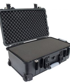 Elkton Outdoors SPORTING GOODS 22 Inch PISTOL HARD ROLLING GUN CASE- TSA APPROVED: CRUSH RESISTANT & WATERPROOF