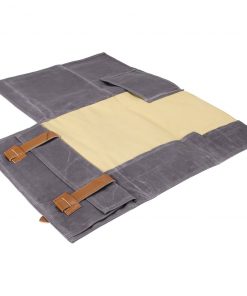 Zelancio Waxed Canvas Knife Roll Bag With 9 Knife Slots And 4 Pockets For Additional Tools And Accessories, Ultra Portable And Safe, Fits All Knife Sets