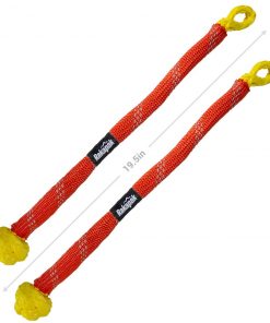 VEHICLE ACCESSORIES Rakapak UHMWPE Soft Shackle Rope Set Of Two, 31,000 LBS Breaking Strength, For Winching