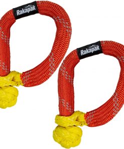 VEHICLE ACCESSORIES Rakapak UHMWPE Soft Shackle Rope Set Of Two, 31,000 LBS Breaking Strength, For Winching