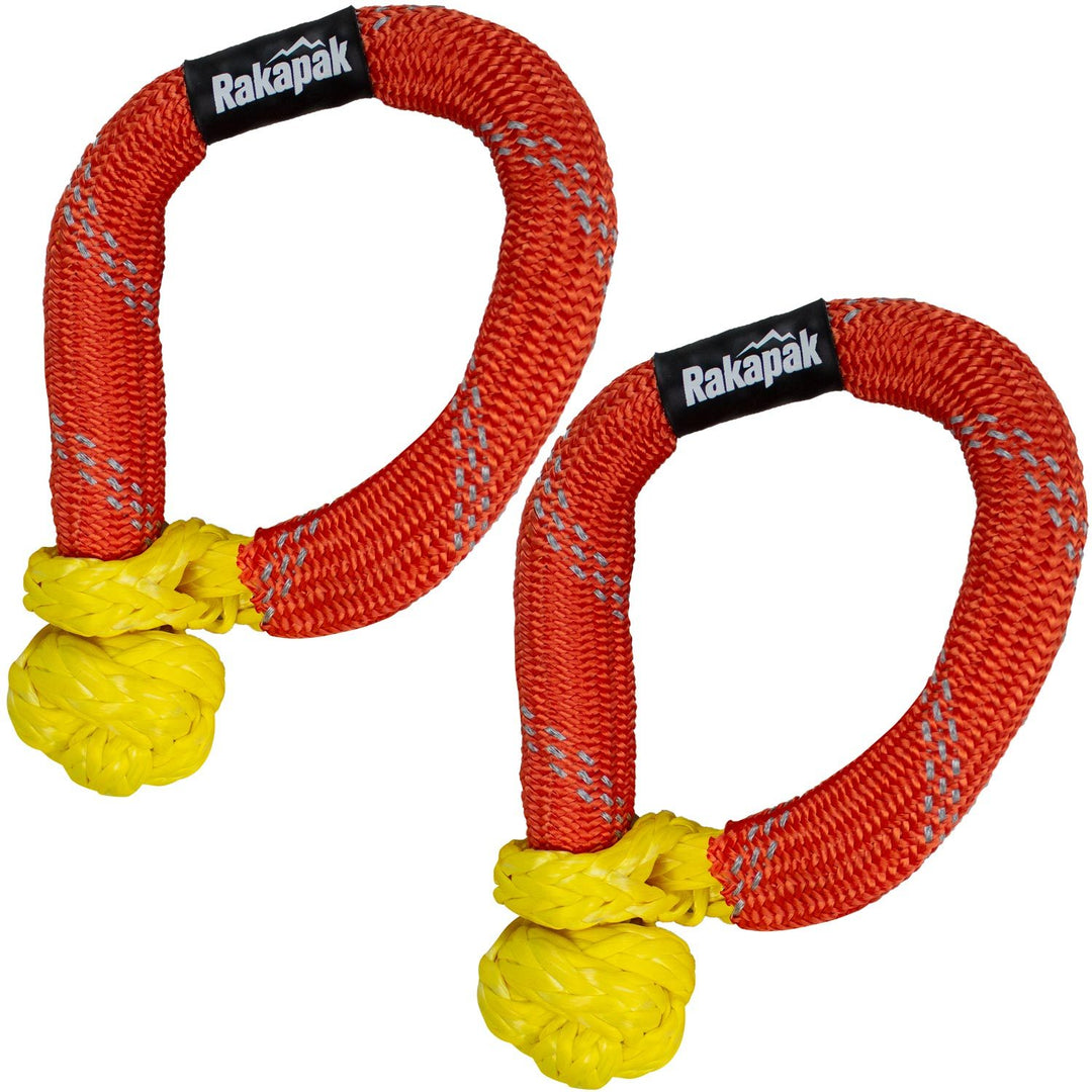 VEHICLE ACCESSORIES Rakapak UHMWPE Soft Shackle Rope Set Of Two, 31,000 LBS Breaking Strength, For Winching 1 VEHICLE ACCESSORIES Rakapak UHMWPE Soft Shackle Rope Set Of Two, 31,000 LBS Breaking Strength, For Winching