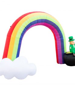 Holidayana Inflatable St Patrick's Day Leprechaun In Pot Of Gold At The End Of The Rainbow Decoration With Built-In Fan And LED Lights 8 Holidayana Inflatable St Patrick's Day Leprechaun In Pot Of Gold At The End Of The Rainbow Decoration With Built-In Fan And LED Lights