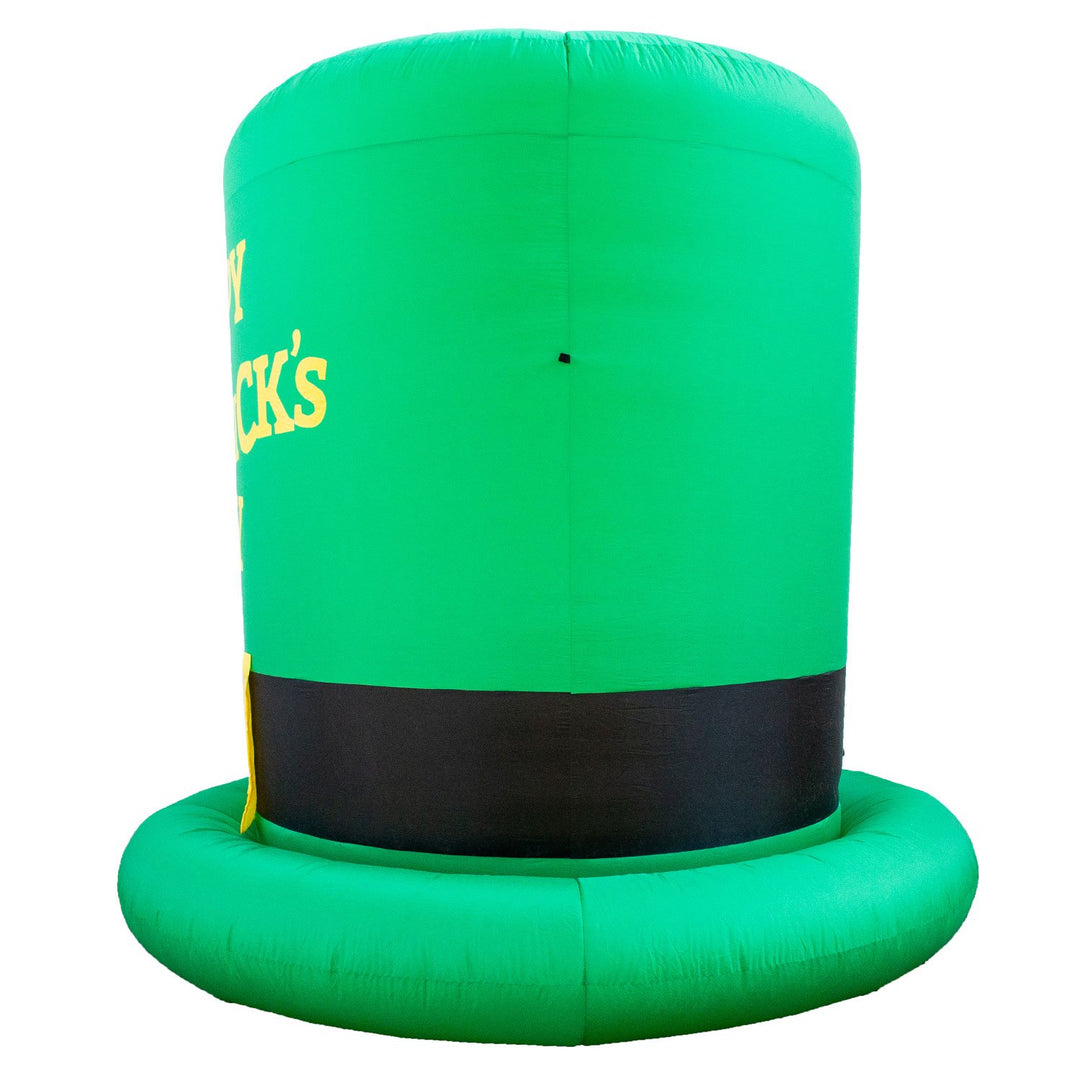 Holidayana Inflatable St Patrick's Day Green Leprechaun Top Hat With Shamrock Decoration With Built-In Fan And LED Lights HOME GOODS 3 Holidayana Inflatable St Patrick's Day Green Leprechaun Top Hat With Shamrock Decoration With Built-In Fan And LED Lights HOME GOODS