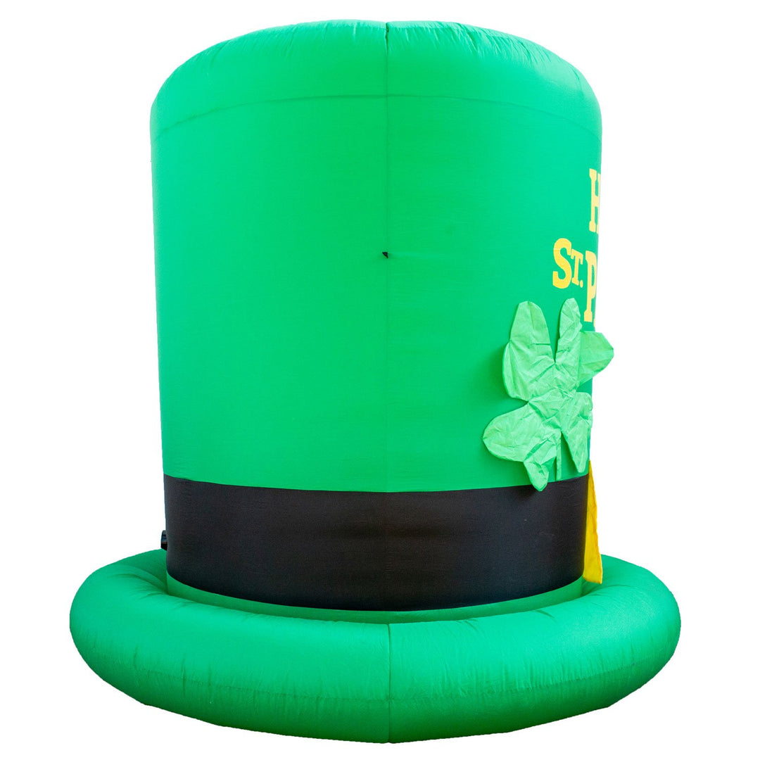 Holidayana Inflatable St Patrick's Day Green Leprechaun Top Hat With Shamrock Decoration With Built-In Fan And LED Lights HOME GOODS 4 Holidayana Inflatable St Patrick's Day Green Leprechaun Top Hat With Shamrock Decoration With Built-In Fan And LED Lights HOME GOODS