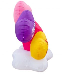 Holidayana Inflatable Valentines Day Small Hearts Decoration With Built-In Fan And LED Lights