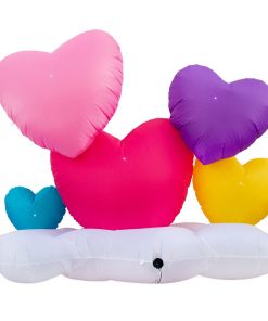 Holidayana Inflatable Valentines Day Small Hearts Decoration With Built-In Fan And LED Lights