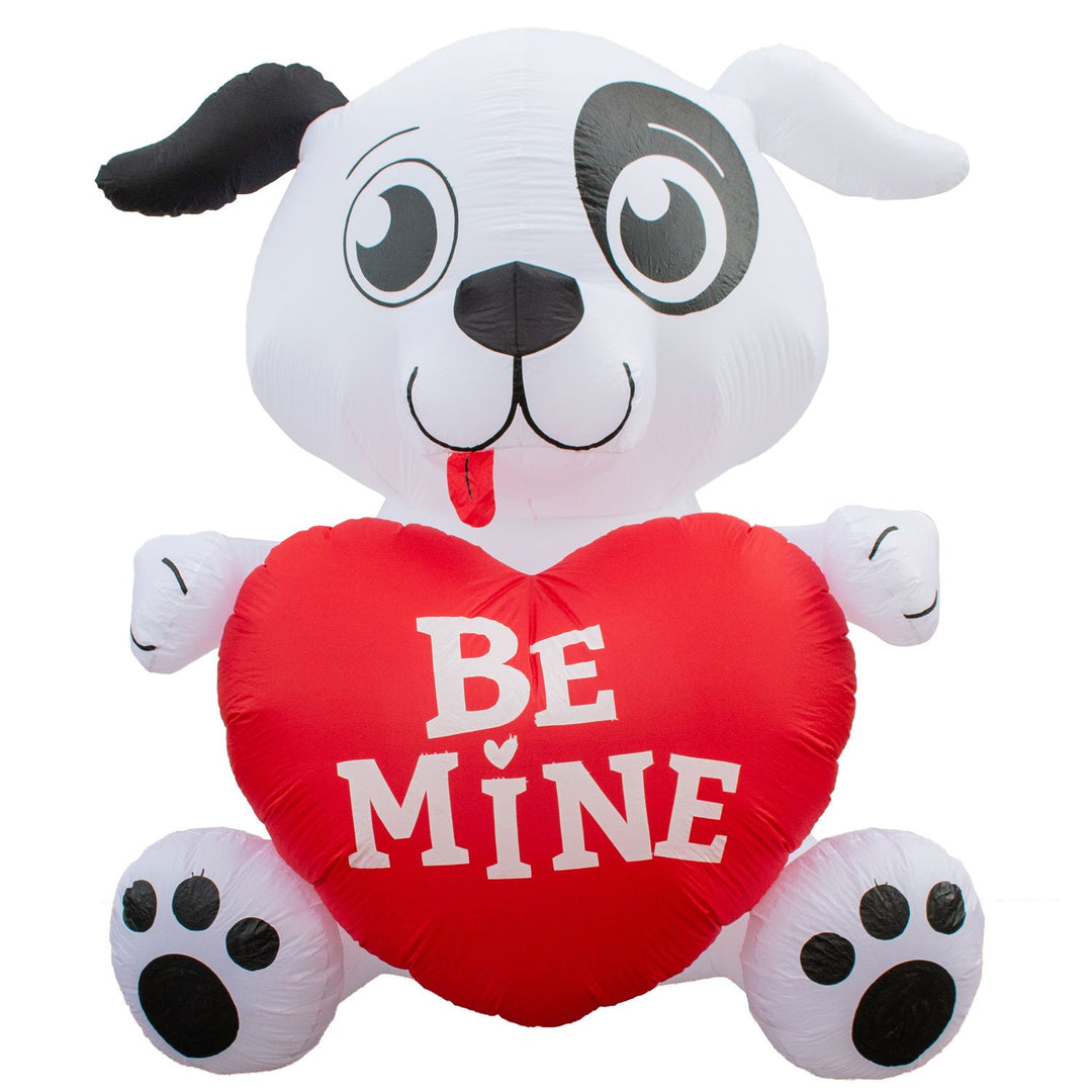 Holidayana Inflatable Valentines Day Dog With Heart Decoration With Built-In Fan And LED Lights 2 Holidayana Inflatable Valentines Day Dog With Heart Decoration With Built-In Fan And LED Lights