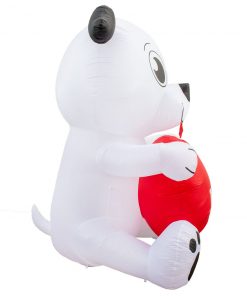 Holidayana Inflatable Valentines Day Dog With Heart Decoration With Built-In Fan And LED Lights 13 Holidayana Inflatable Valentines Day Dog With Heart Decoration With Built-In Fan And LED Lights