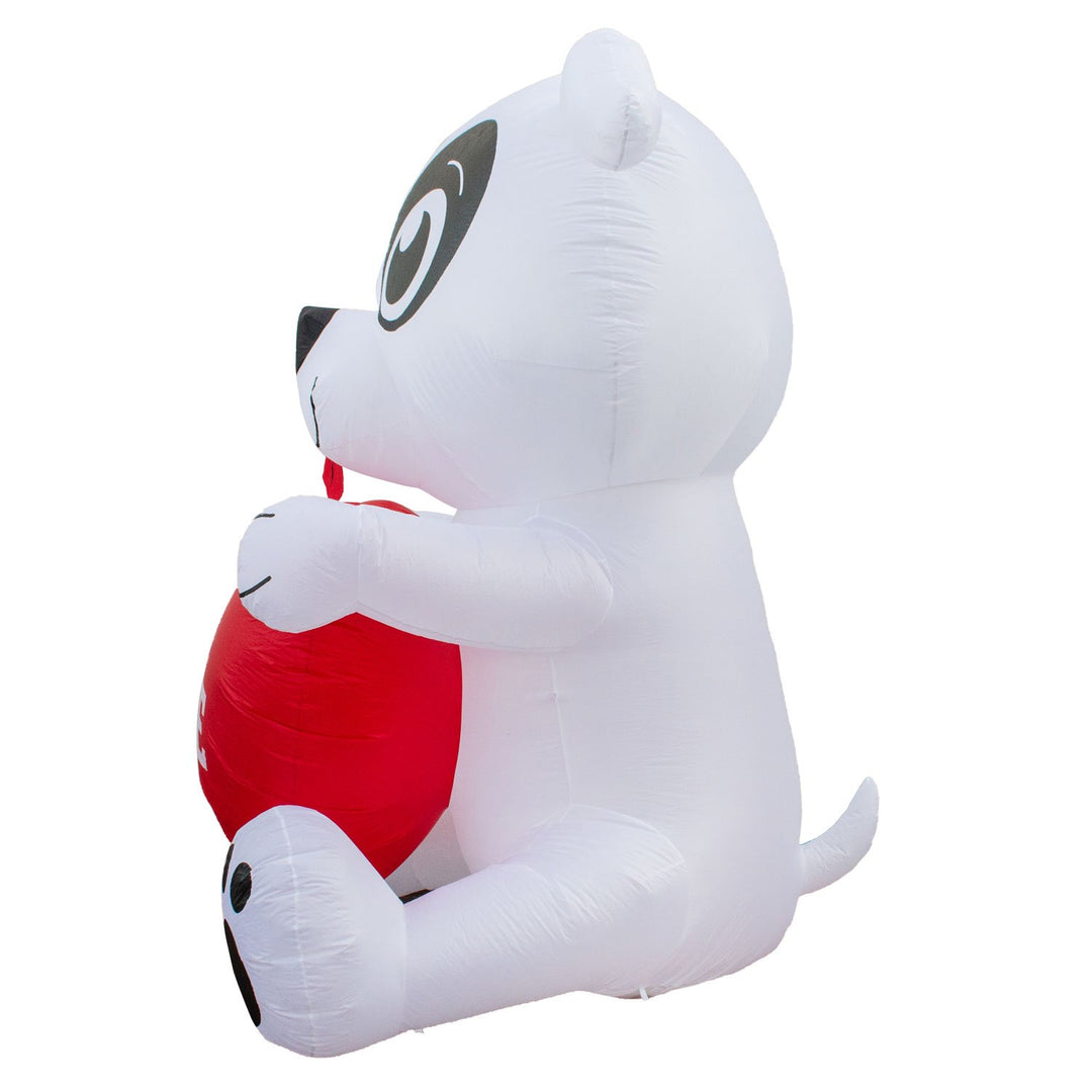 Holidayana Inflatable Valentines Day Dog With Heart Decoration With Built-In Fan And LED Lights 7 Holidayana Inflatable Valentines Day Dog With Heart Decoration With Built-In Fan And LED Lights