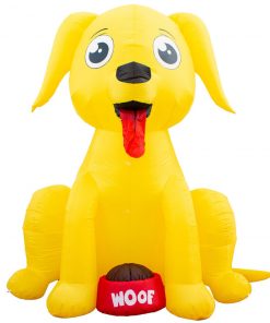 Holidayana HOME GOODS Inflatable Big Dog Decoration With Built In Fan And LED Lights