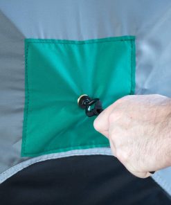 Elkton Outdoors 6-8 Person Double Ice Fishing Tent With Ventilation Windows & Carry Pack SPORTING GOODS