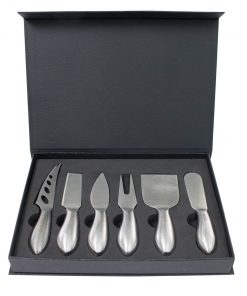 Zelancio Premium Stainless Steel Cheese Tool Set, Includes 6 Piece Cheese Knife Box Set, Cut, Spread, Shave And Serve All Your Favorite Cheeses HOME GOODS
