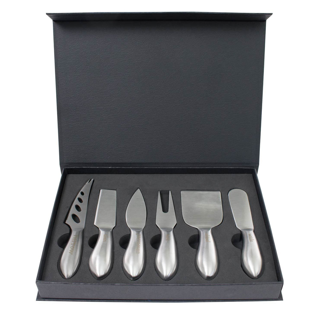 Zelancio Premium Stainless Steel Cheese Tool Set, Includes 6 Piece Cheese Knife Box Set, Cut, Spread, Shave And Serve All Your Favorite Cheeses HOME GOODS 1 Zelancio Premium Stainless Steel Cheese Tool Set, Includes 6 Piece Cheese Knife Box Set, Cut, Spread, Shave And Serve All Your Favorite Cheeses HOME GOODS