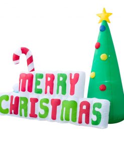 Holidayana HOME GOODS Inflatable Merry Christmas Sign Christmas Decoration With Built In Fan And LED Lights 6 Holidayana HOME GOODS Inflatable Merry Christmas Sign Christmas Decoration With Built In Fan And LED Lights