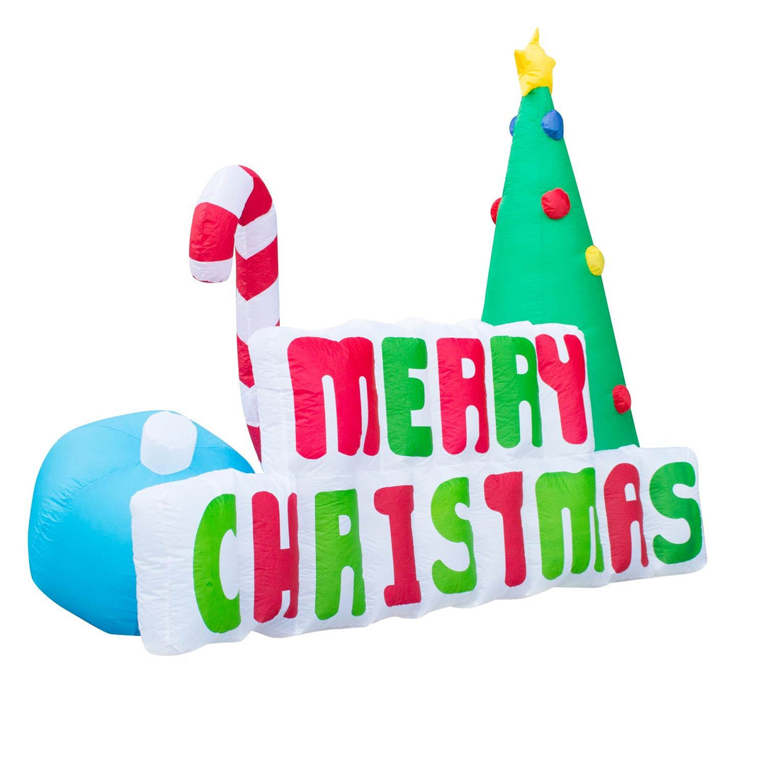 Holidayana HOME GOODS Inflatable Merry Christmas Sign Christmas Decoration With Built In Fan And LED Lights 4 Holidayana HOME GOODS Inflatable Merry Christmas Sign Christmas Decoration With Built In Fan And LED Lights