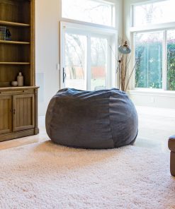 Moonstone Grey Velvet 4ft Memory Foam Bean Bag