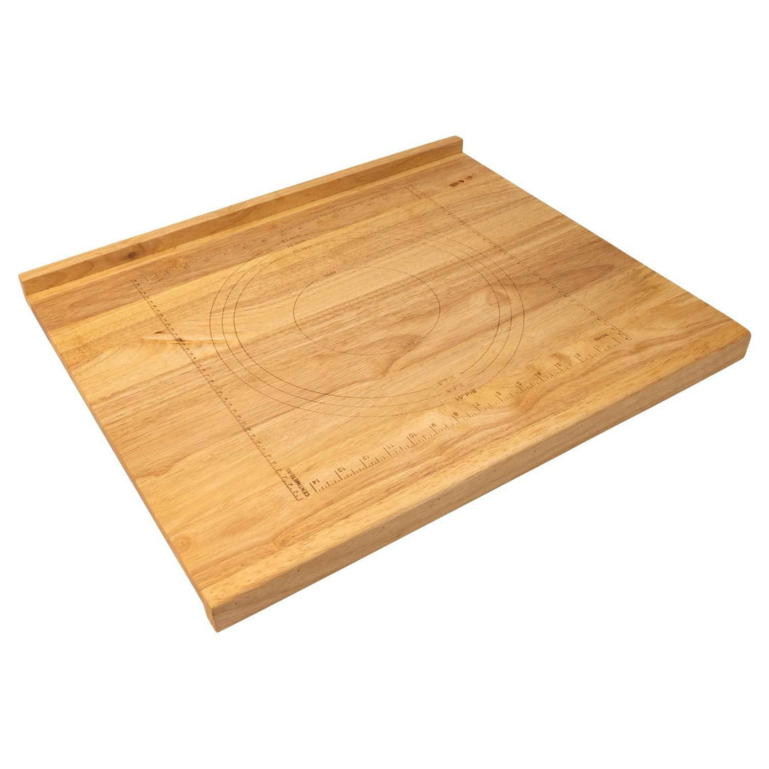 Zelancio HOME GOODS Reversible Wooden Pastry Board With 10-Inch Ruler, Includes, 9-Inch And 10-Inch Pie Template, With Front And Back Lip 2 Zelancio HOME GOODS Reversible Wooden Pastry Board With 10-Inch Ruler, Includes, 9-Inch And 10-Inch Pie Template, With Front And Back Lip
