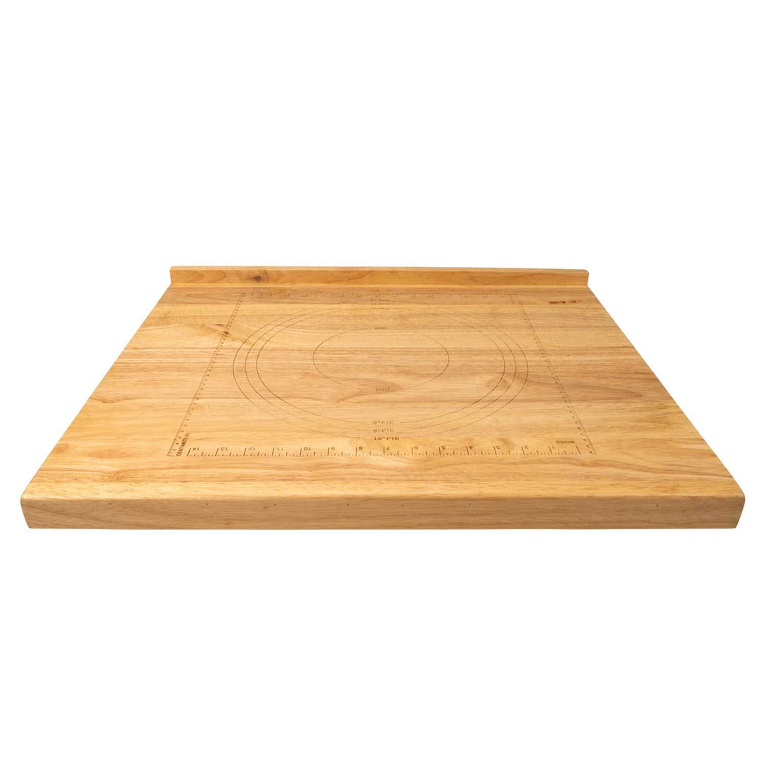 Zelancio HOME GOODS Reversible Wooden Pastry Board With 10-Inch Ruler, Includes, 9-Inch And 10-Inch Pie Template, With Front And Back Lip 3 Zelancio HOME GOODS Reversible Wooden Pastry Board With 10-Inch Ruler, Includes, 9-Inch And 10-Inch Pie Template, With Front And Back Lip