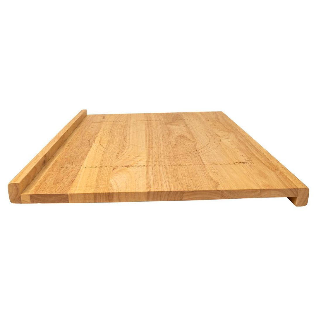 Zelancio HOME GOODS Reversible Wooden Pastry Board With 10-Inch Ruler, Includes, 9-Inch And 10-Inch Pie Template, With Front And Back Lip 4 Zelancio HOME GOODS Reversible Wooden Pastry Board With 10-Inch Ruler, Includes, 9-Inch And 10-Inch Pie Template, With Front And Back Lip