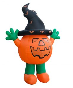 Holidayana Inflatable Halloween Pumpkin Man Decoration With Built-in Fan And LED Lights