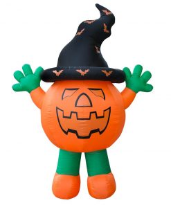 Holidayana Inflatable Halloween Pumpkin Man Decoration With Built-in Fan And LED Lights