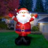 Holidayana Inflatable Santa Christmas Decoration With Built-In Fan And LED Lights