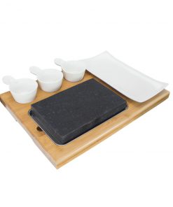 Zelancio Premium Lava Hot Stone Cooking Platter, Hot And Cold Lava Rock Cooking Stone Set, Hibachi Grilling Stone HOME GOODS