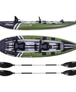SPORTING GOODS Elkton Outdoors Steelhead Fishing Kayak, Inflatable Touring Angler