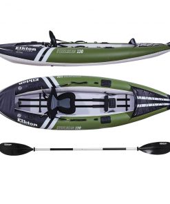 SPORTING GOODS Elkton Outdoors Steelhead Fishing Kayak, Inflatable Touring Angler