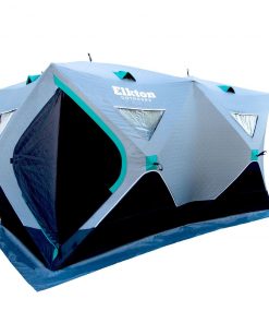 Elkton Outdoors 6-8 Person Insulated Double Ice Fishing Tent With Ventilation Windows & Carry Pack SPORTING GOODS