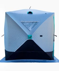 Elkton Outdoors 6-8 Person Insulated Double Ice Fishing Tent With Ventilation Windows & Carry Pack SPORTING GOODS