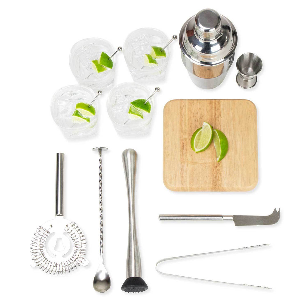 Atterstone Premium 17-Piece Portable Barware Set With Travel Cocktail Bar Box HOME GOODS 3 Atterstone Premium 17-Piece Portable Barware Set With Travel Cocktail Bar Box HOME GOODS