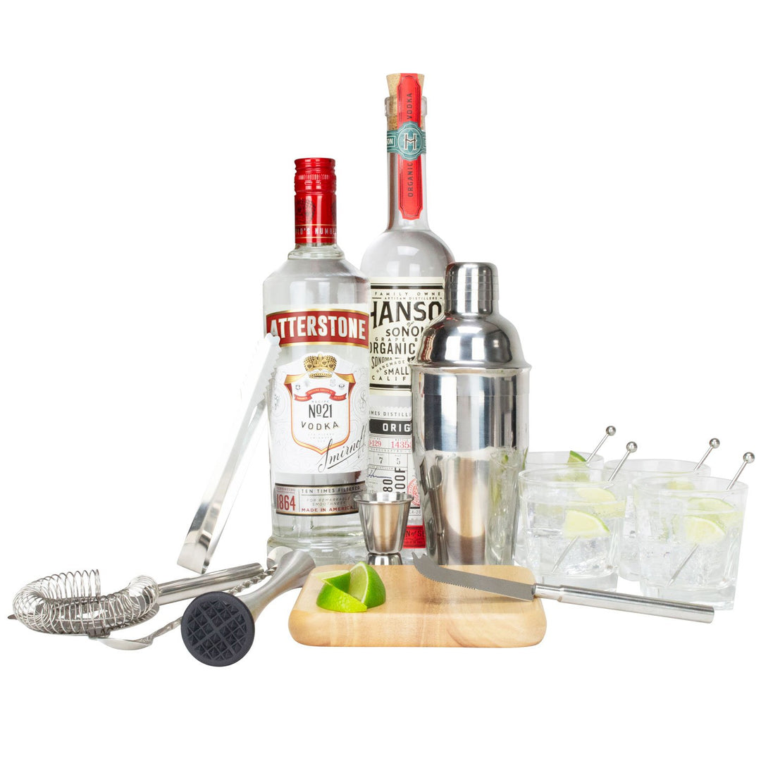 Atterstone Premium 17-Piece Portable Barware Set With Travel Cocktail Bar Box HOME GOODS 4 Atterstone Premium 17-Piece Portable Barware Set With Travel Cocktail Bar Box HOME GOODS