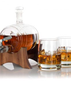 Atterstone Whiskey Barrel Decanter Set HOME GOODS