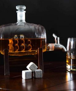 Atterstone Whiskey Barrel Decanter Set HOME GOODS