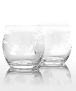 Atterstone Globe Whiskey Glassware Set | 12 Oz Capacity HOME GOODS