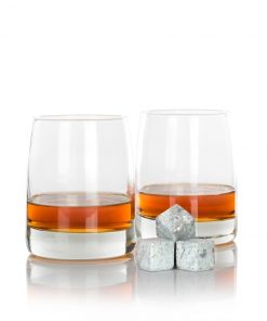 Atterstone Diamond Decanter Set With Whiskey Stones And Lowball Glasses