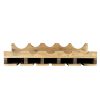 Atterstone Double Wine Rack Shelf With Wine Bottle Rests: Holds 20 Glasses, 5 Bottles And Barware