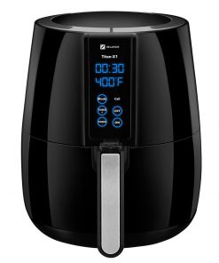 Zelancio HOME GOODS Titan X-1 Digital LCD Display Air Fryer With Rapid Air Fry Technology, Ultimate Healthy Multifunctional Cooker To Fry, Bake, Grill And Roast