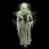 Holidayana Patio & Outdoors Animatronic Floating Skeleton - Sound And Touch Activated Halloween Decoration With Lighted Eyes And Scary Sounds