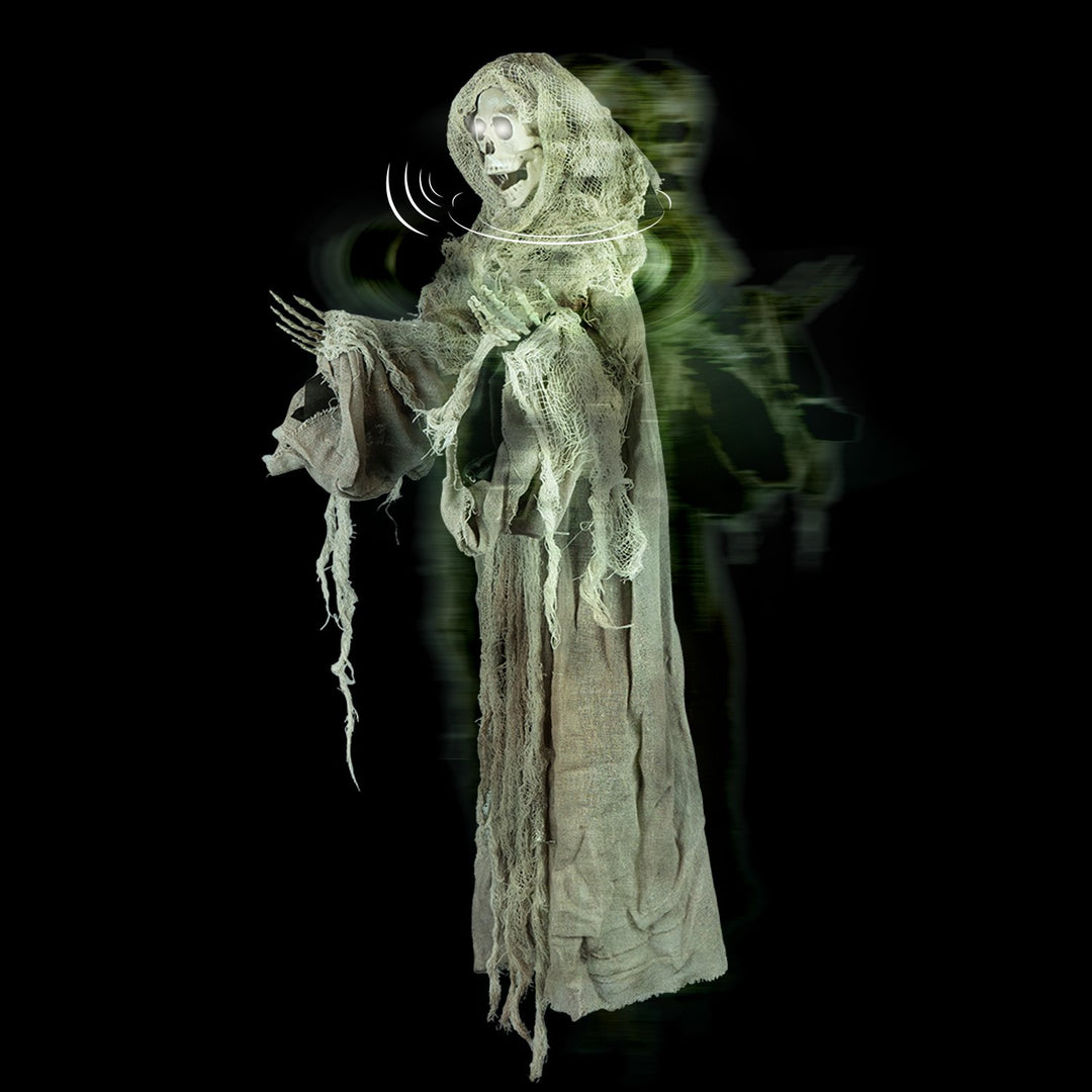 Holidayana Patio & Outdoors Animatronic Floating Skeleton - Sound And Touch Activated Halloween Decoration With Lighted Eyes And Scary Sounds 2 Holidayana Patio & Outdoors Animatronic Floating Skeleton - Sound And Touch Activated Halloween Decoration With Lighted Eyes And Scary Sounds